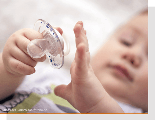 Schnuller kann zu Zahnfehlstellungen f�hren